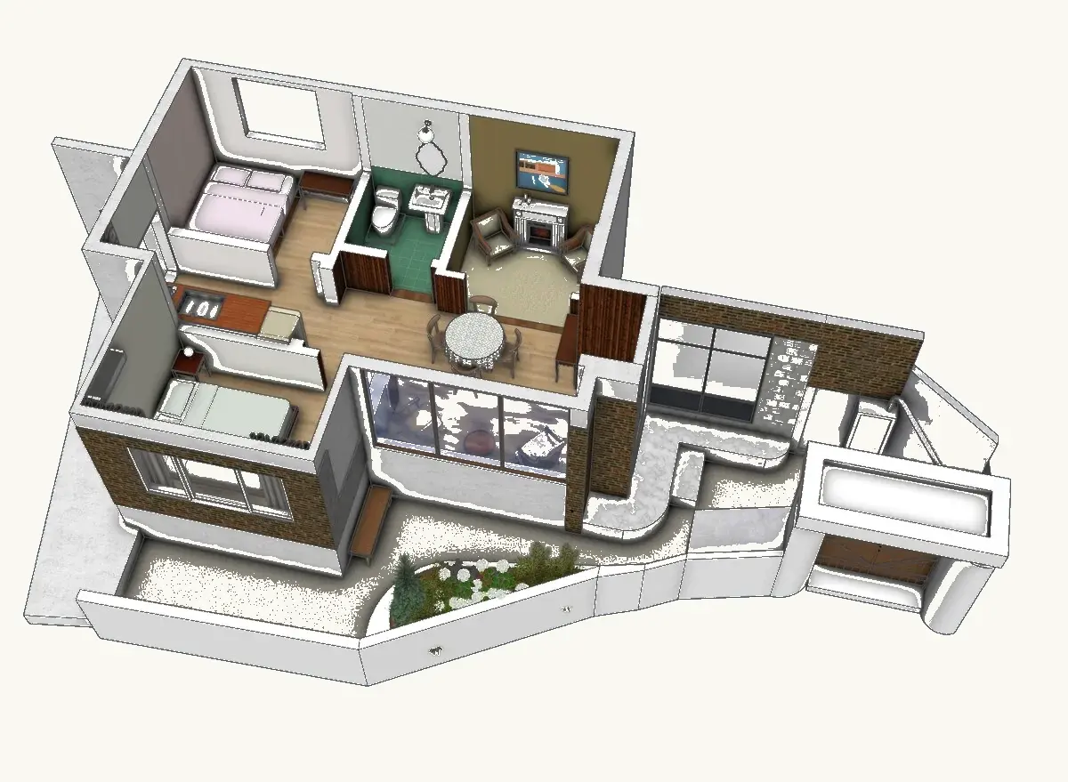 An old Seoul house Floor plan