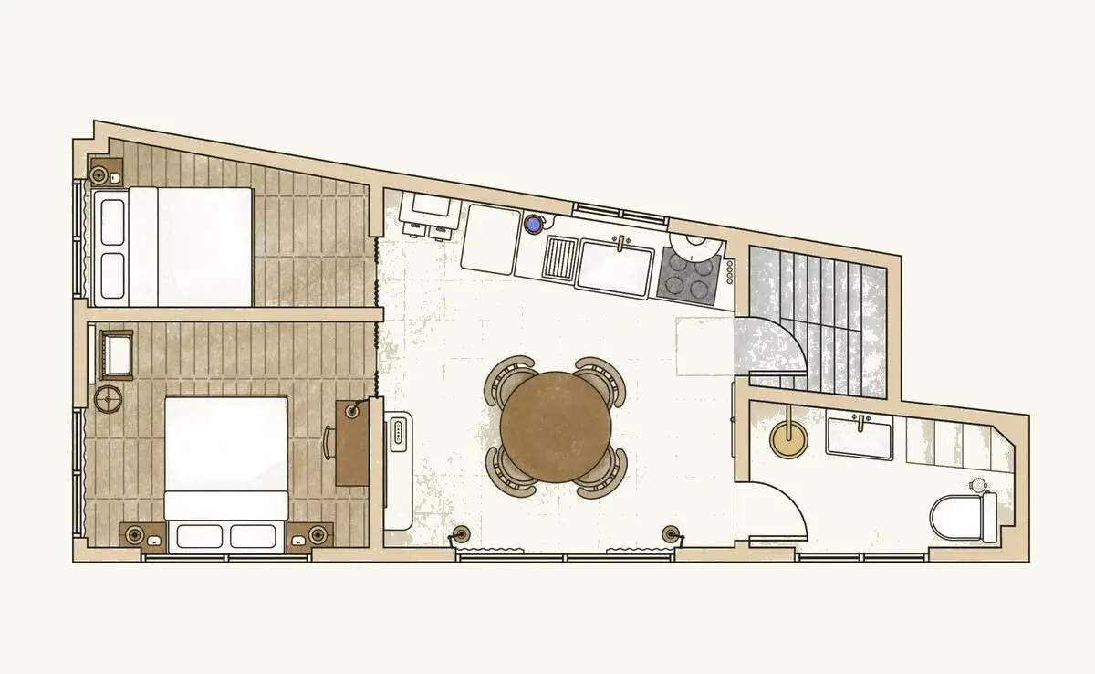 A house facing Gwanghuimun Gate Floor plan